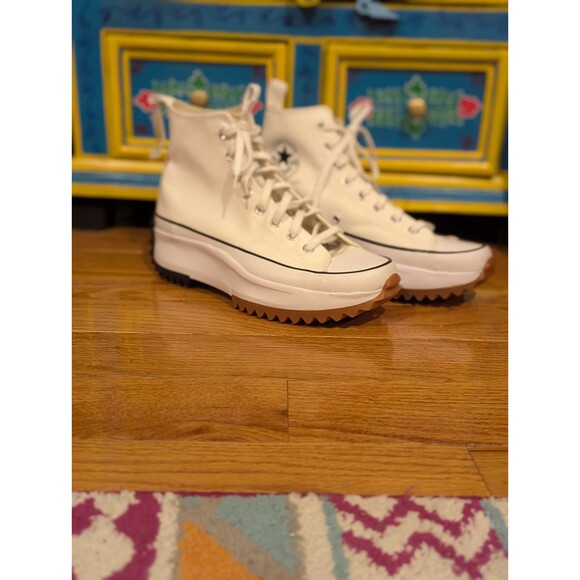 Converse Size 9.5 Men's / 11 Women's Run Star Hike Canvas Platform Sneakers Nwob - Picture 3 of 7